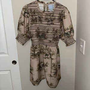 Hill House Equestrian Toile Nap Dress